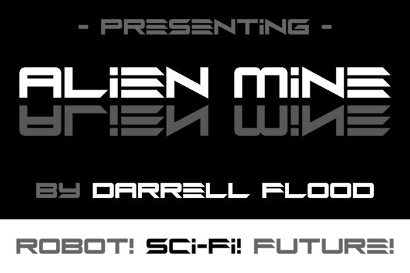 Alien Mine: A Bold Display Font for Impactful Design
