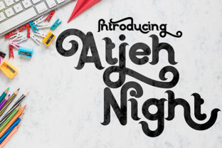 Atjeh Night: A Display Font That Elevates Editorial Design
