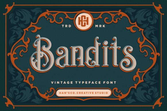 Bandits: A Luxurious Display Font for Editorial Design