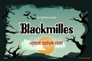 Blackmilles Font for Halloween-Themed Design