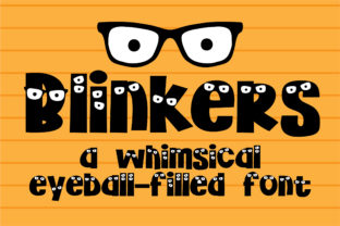 Blinkers Font for Handmade Creations
