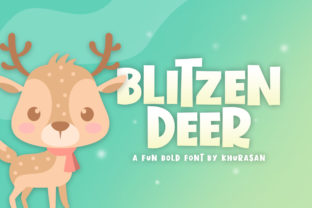 Blitzen Deer: A Festive Font for Holiday Crafting