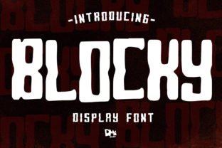 Blocky Font for Small Business Branding