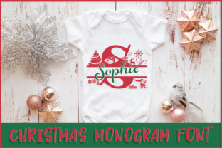 Christmas Monogram Font for Business Branding