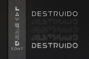 Destruido: A Modern Display Font for Small Business Branding
