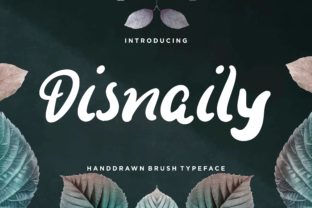 Disnaily: A Sweet Display Font for Handmade Creations