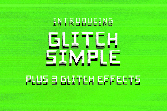 Glitch Simple: A Font for Editorial Design and Brand Identity