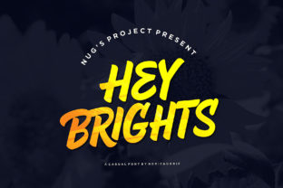 Hey Brights: A Casual Display Font for Creative Projects