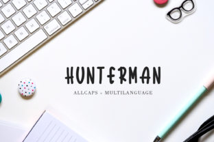 Hunterman: A Playful Display Font for Modern Editorial Design