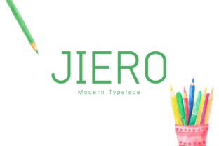 Jiero: A Display Font for Crafters and Product Creators