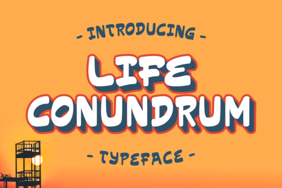 Life Conundrum: A Bold Font for Editorial Impact