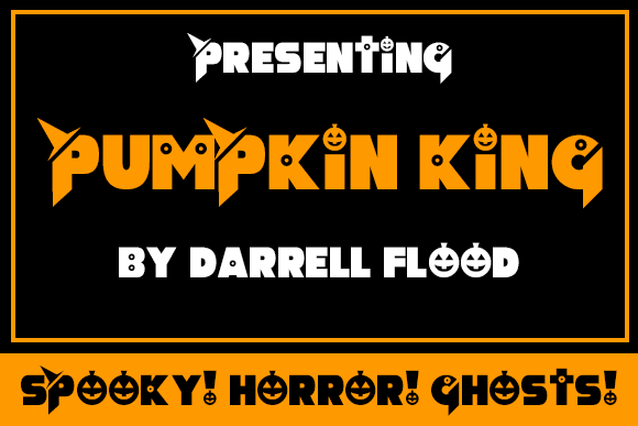 Pumpkin King Font for Spooky Craft Projects