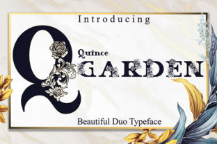 Quince Garden Font for Web Design