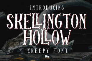 Skellington Hollow Font for Halloween Marketing