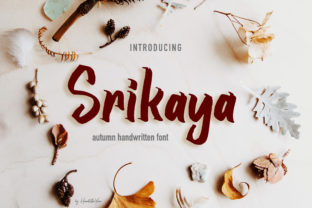 Srikaya Font for Autumn-Themed Editorial Design