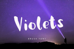 Violets: A Whimsical Display Font for Editorial Projects